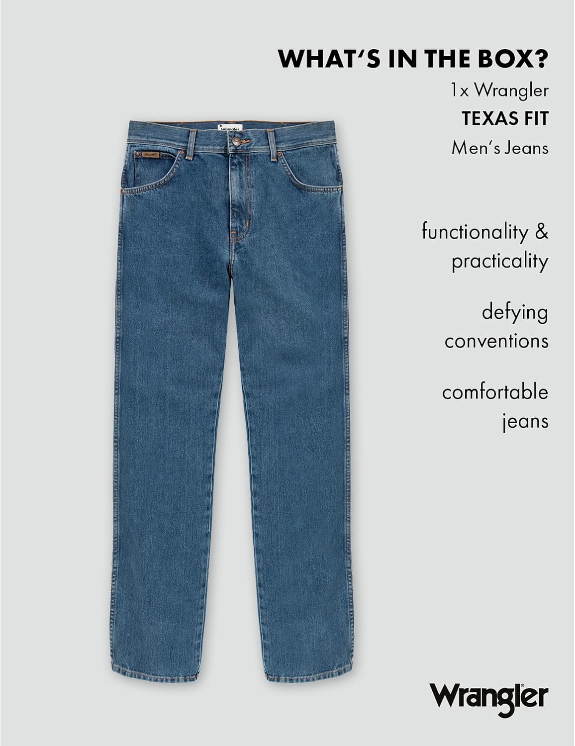 WRANGLER Texas Stretch Regular Tapered Men's Jeans