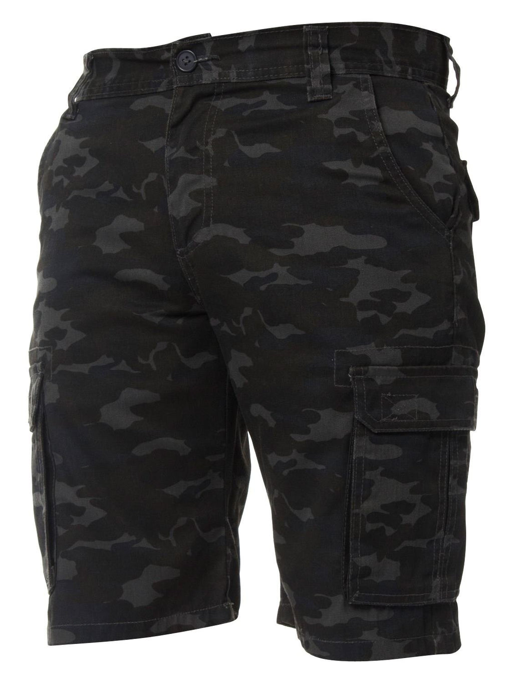 Enzo Jeans Mens Cargo Camo Shorts Summer Combat Camouflage Chino Half Pants