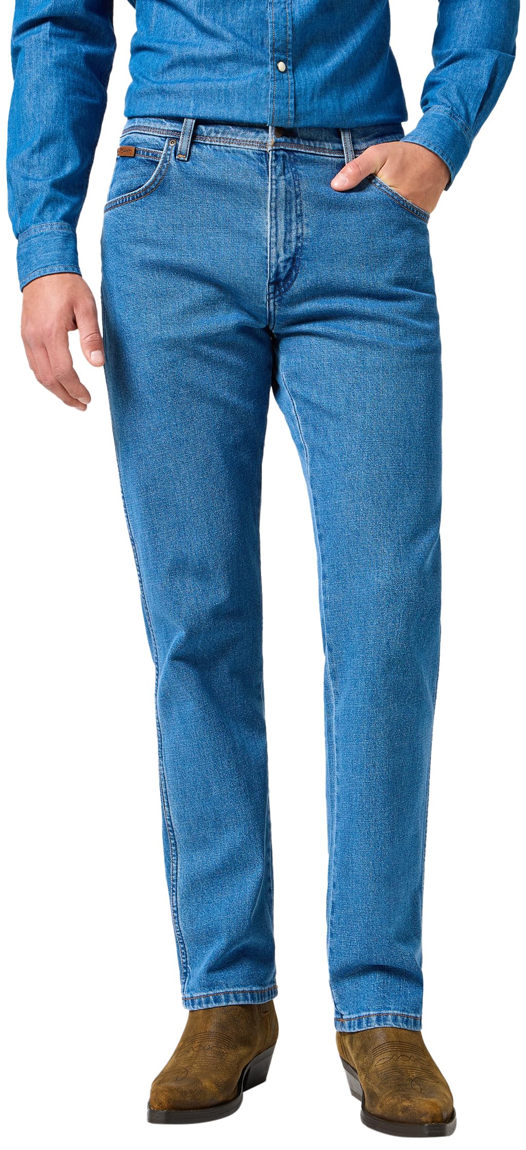 WRANGLER Texas Stretch Regular Tapered Men's Jeans