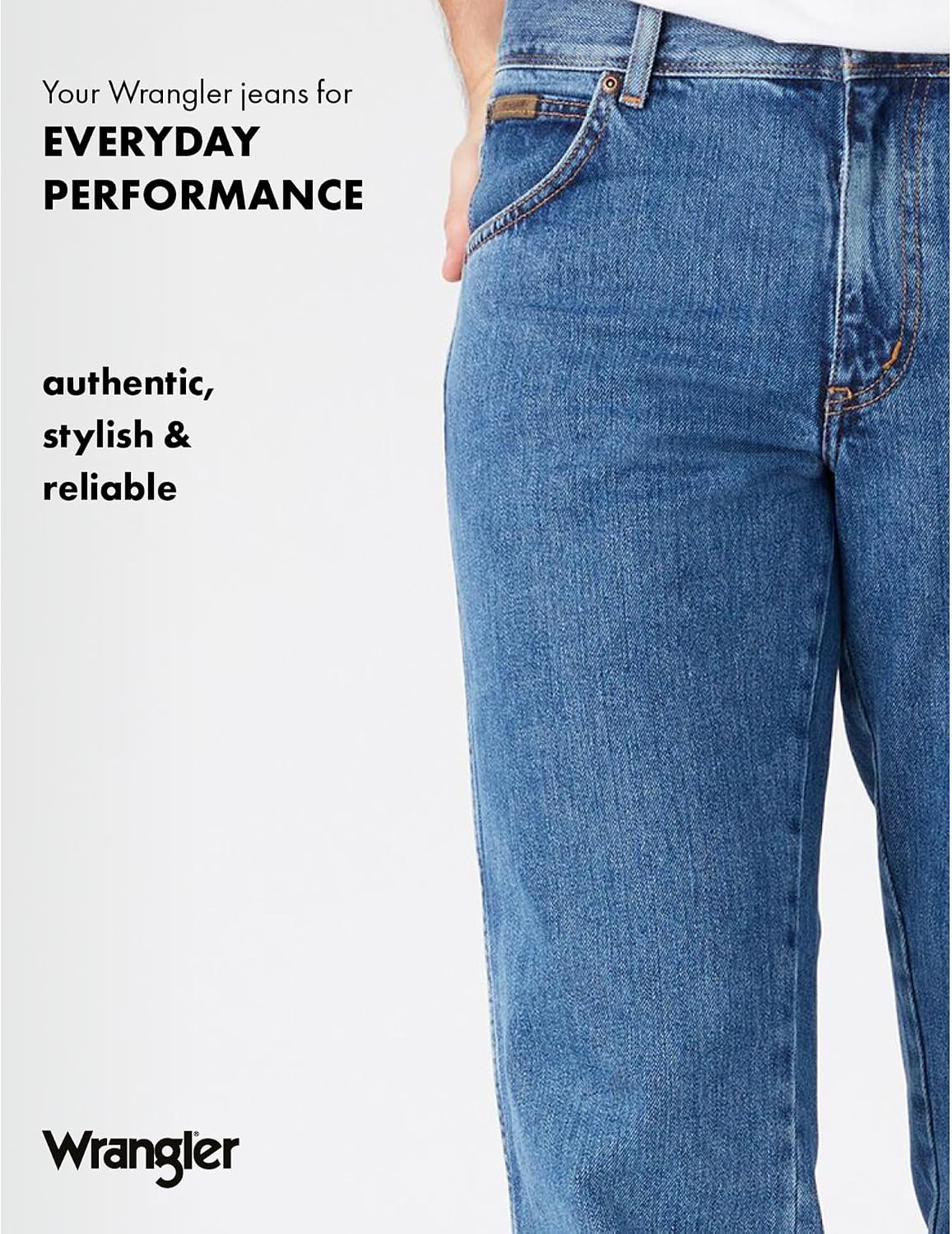 WRANGLER Texas Stretch Regular Tapered Men's Jeans