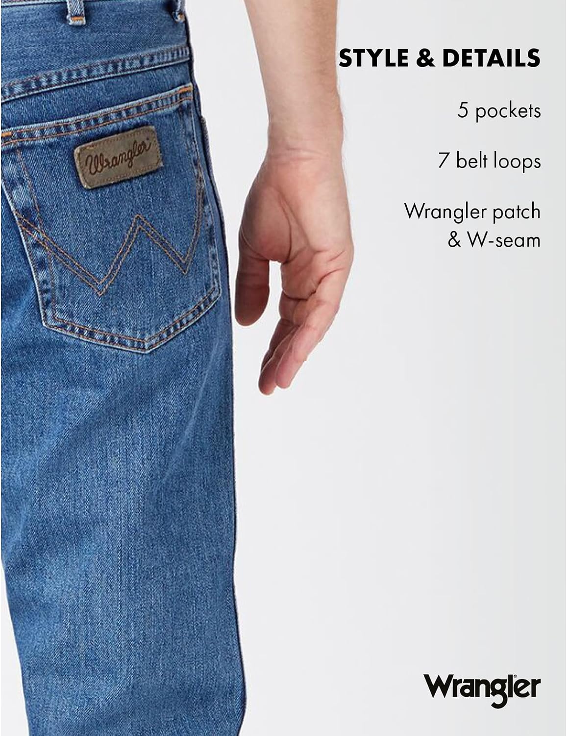 WRANGLER Texas Stretch Regular Tapered Men's Jeans