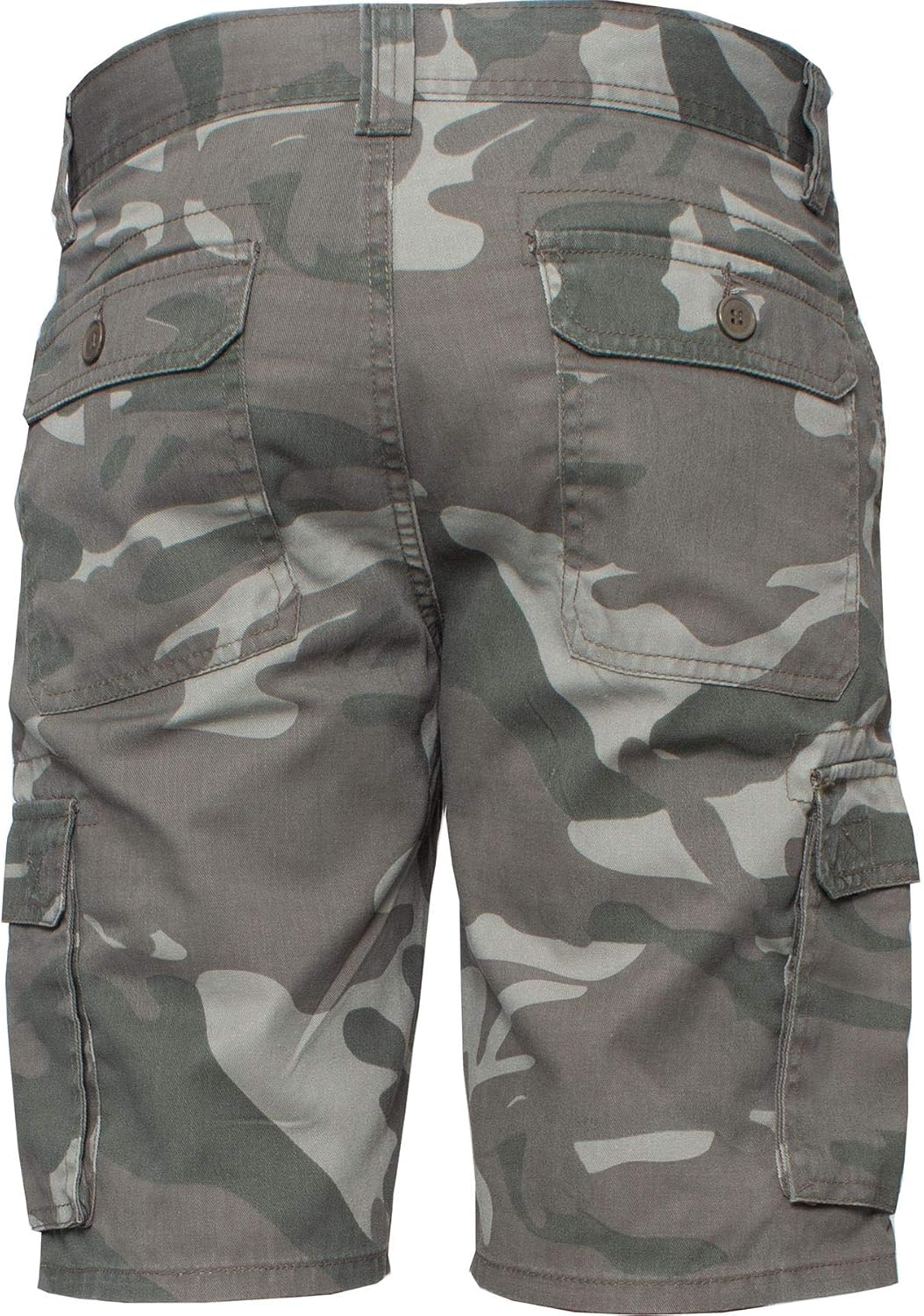 Enzo Jeans Mens Cargo Camo Shorts Summer Combat Camouflage Chino Half Pants